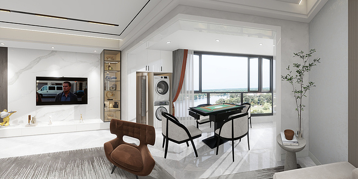 深创邓先生-锦绣金湾2-1301梁姐雅居无主灯效果-装修设计方案