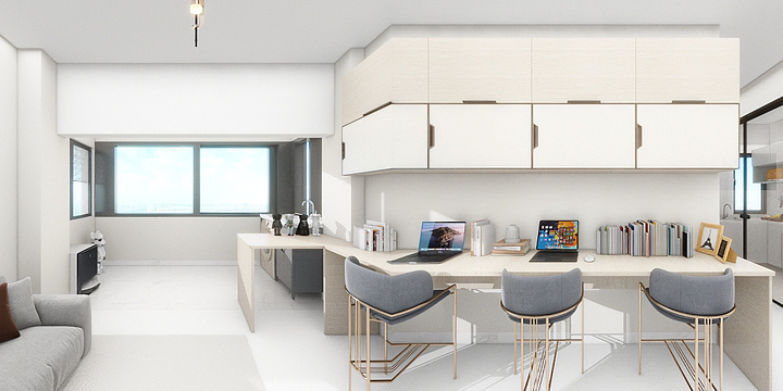 小湫同学-乐意居效果图-装修设计方案