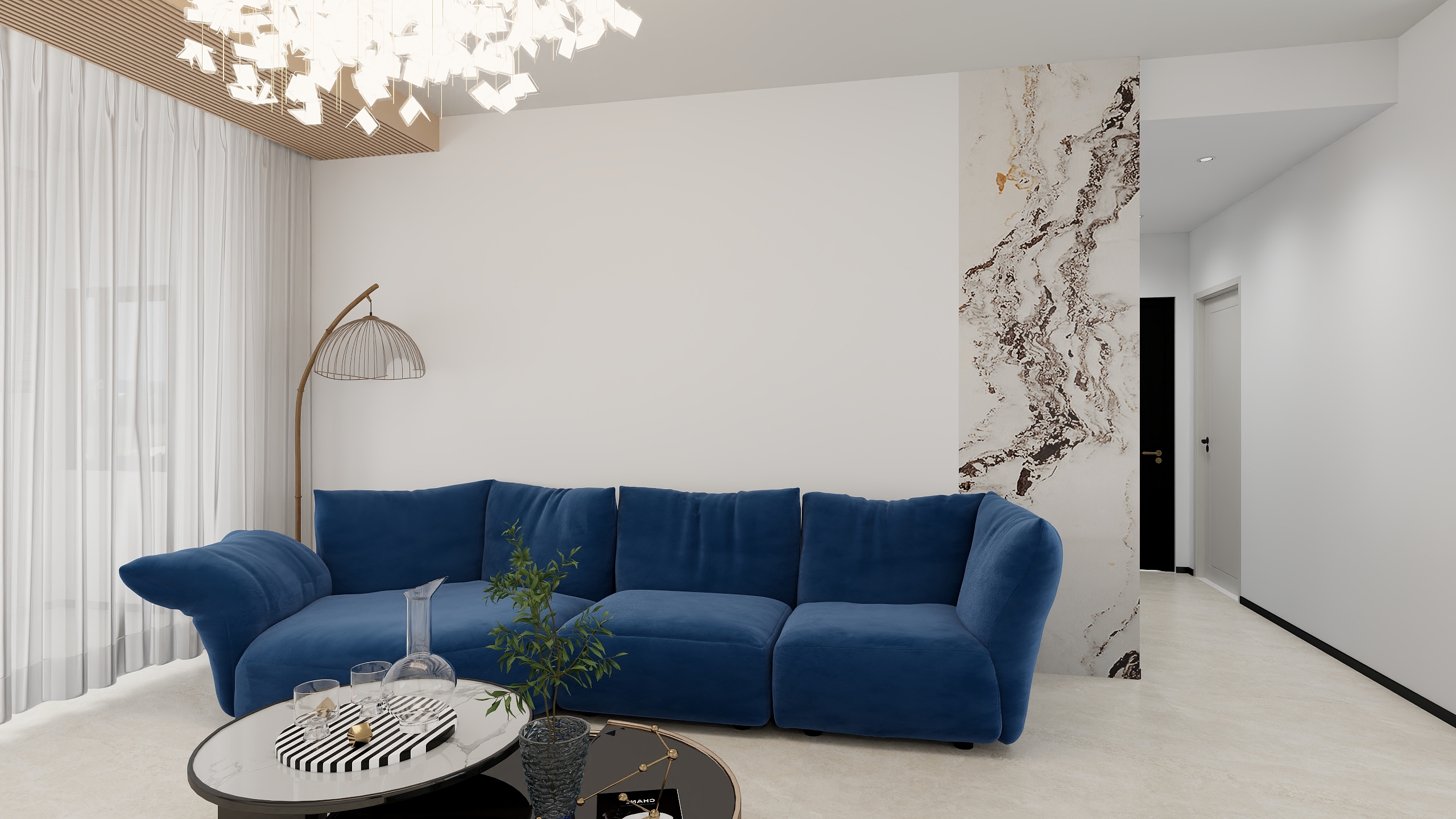 装修小工666-169南北通透四房装修效果图