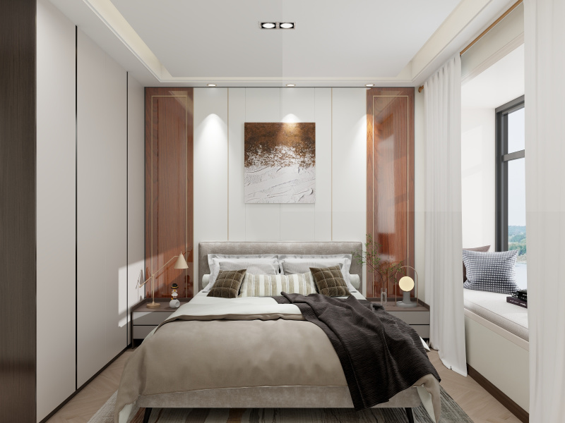 Modern Gray & White Bedroom Design Ideas