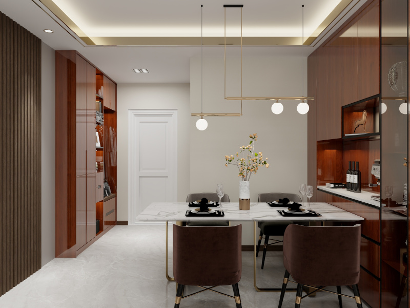 Modern White Dining Room with Elegant Design