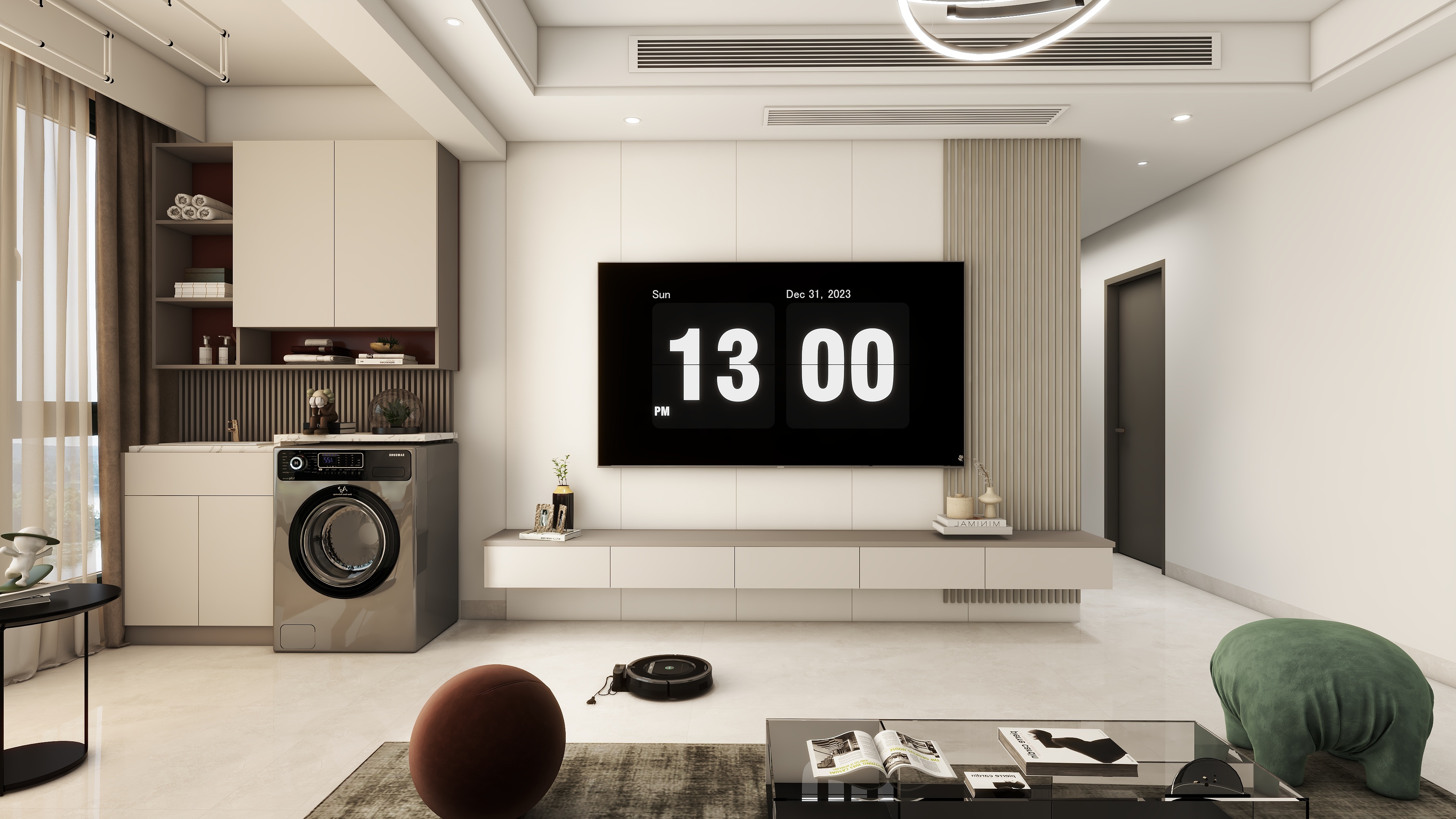 华美乐博罗装饰-绿地城125㎡4室-装修设计方案