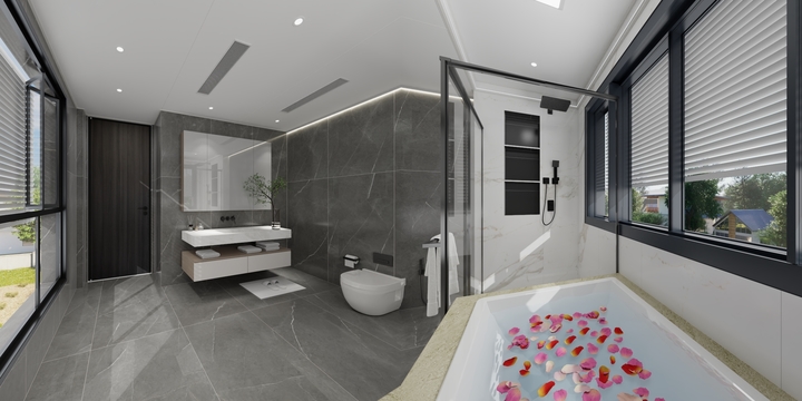 奥普浴霸鉴湖路942号-香山41幢主卫-装修设计方案