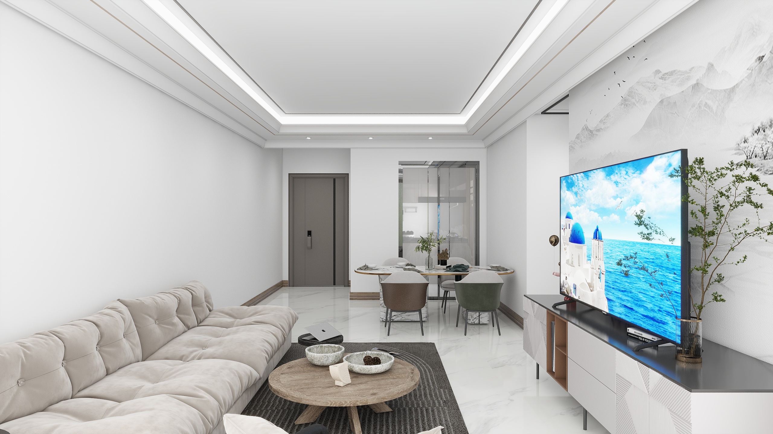 吕宗阳-同和华彩美地D88㎡3室-装修设计方案