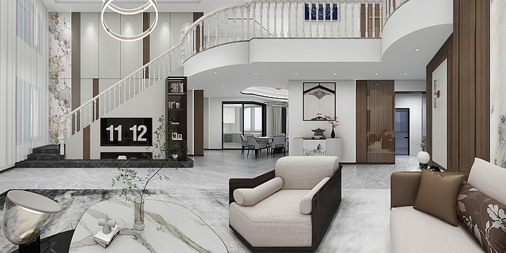 吉上艺墅设计-王总别墅装修设计方案2-装修设计方案