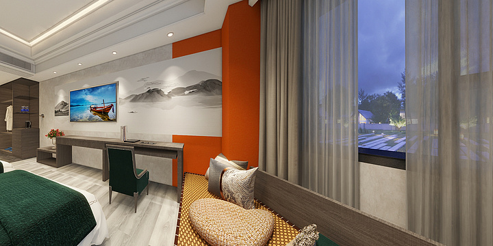 奢尚雅居软装设计-皇冠酒店-装修设计方案