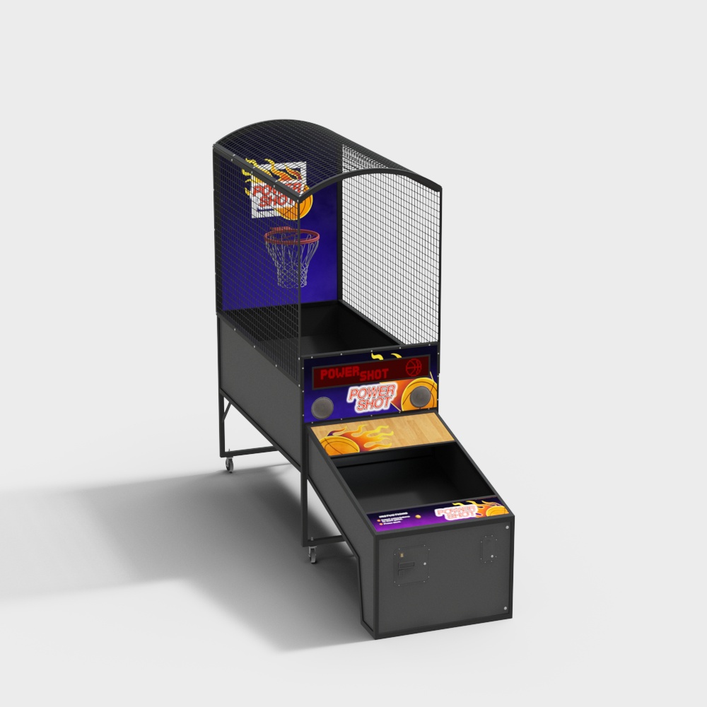 电玩城篮球机3D模型