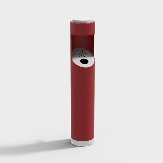Smoking room wall-mounted red smoke extinguishing column