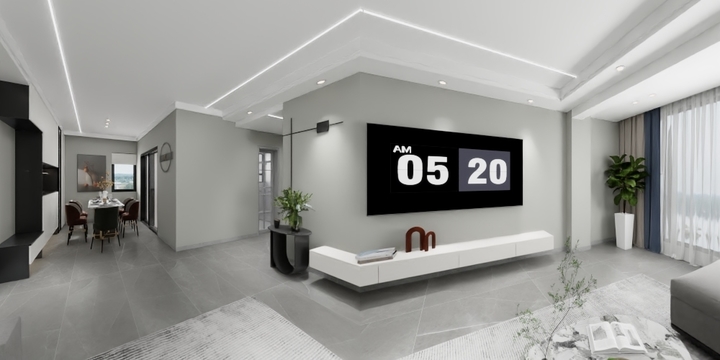 全案设计师陈秋宇-润达国际城101池先生参考效果图-装修设计方案