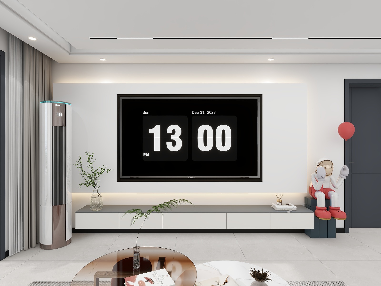 杨昆-121平客餐厅无主灯设计-装修设计方案