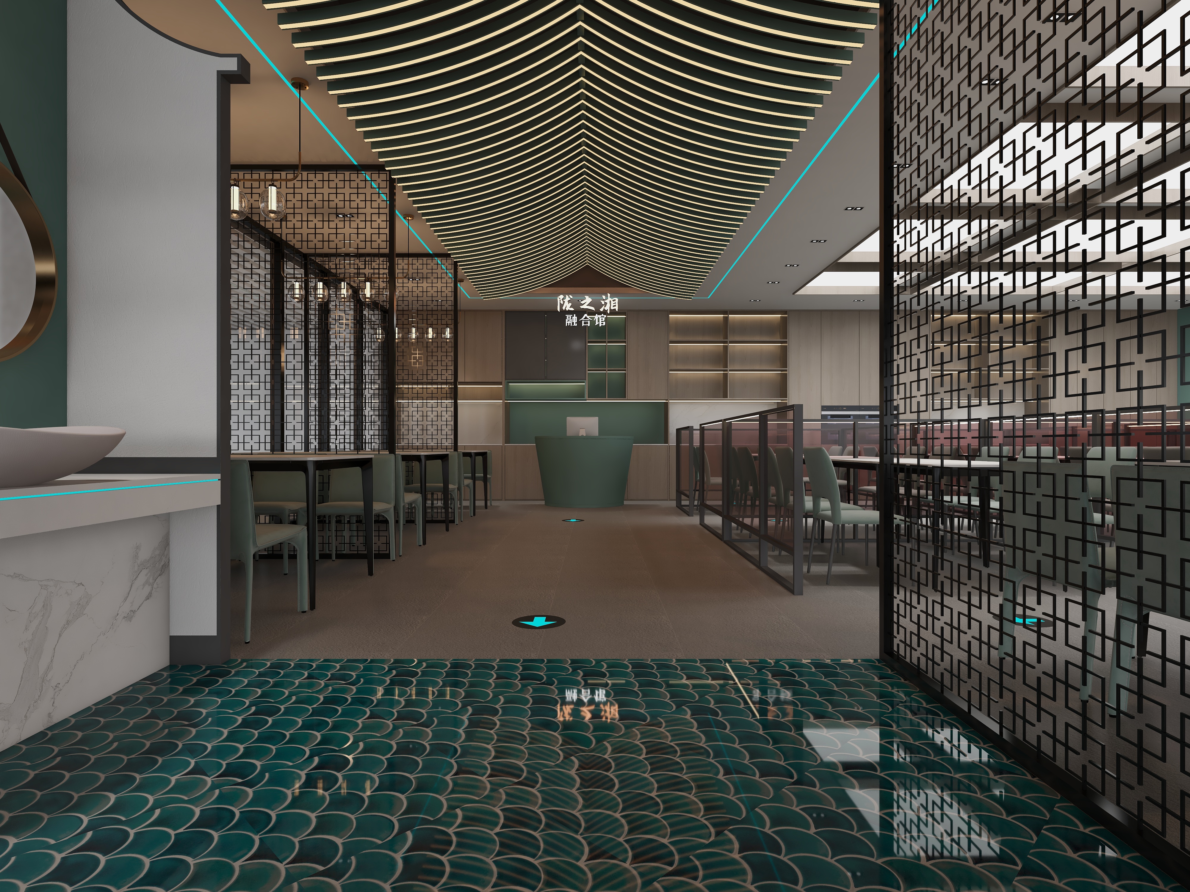 丽泰整装设计-兰菜合  环球中心店-装修设计方案