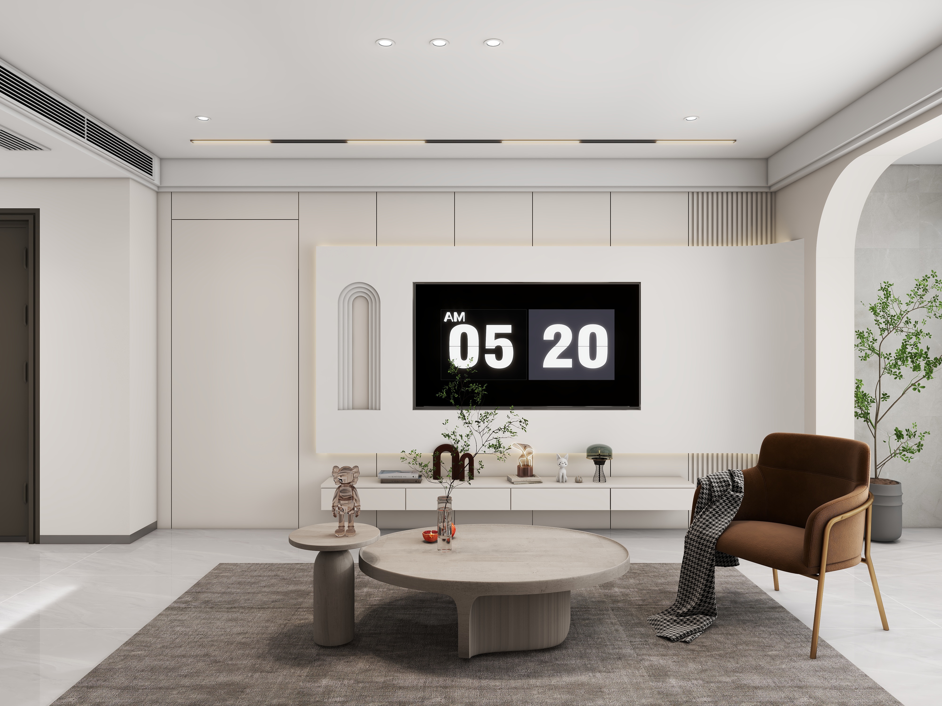 李15906121977-120㎡3室2厅奶油风装修效果图