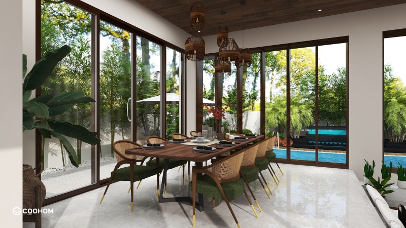 Modern Tropical Dining Room Decor Ideas