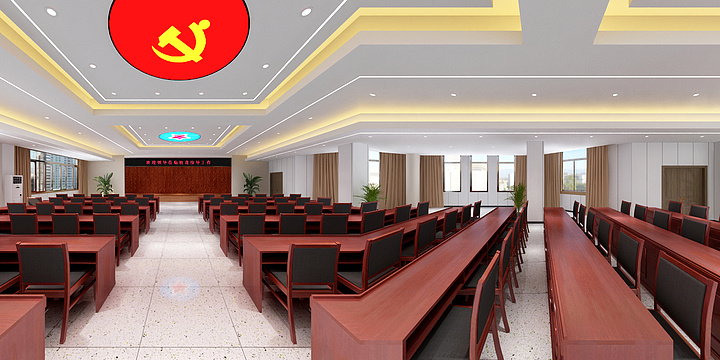 墨创设计19992489495-蒲城县医院大会议室-装修设计方案