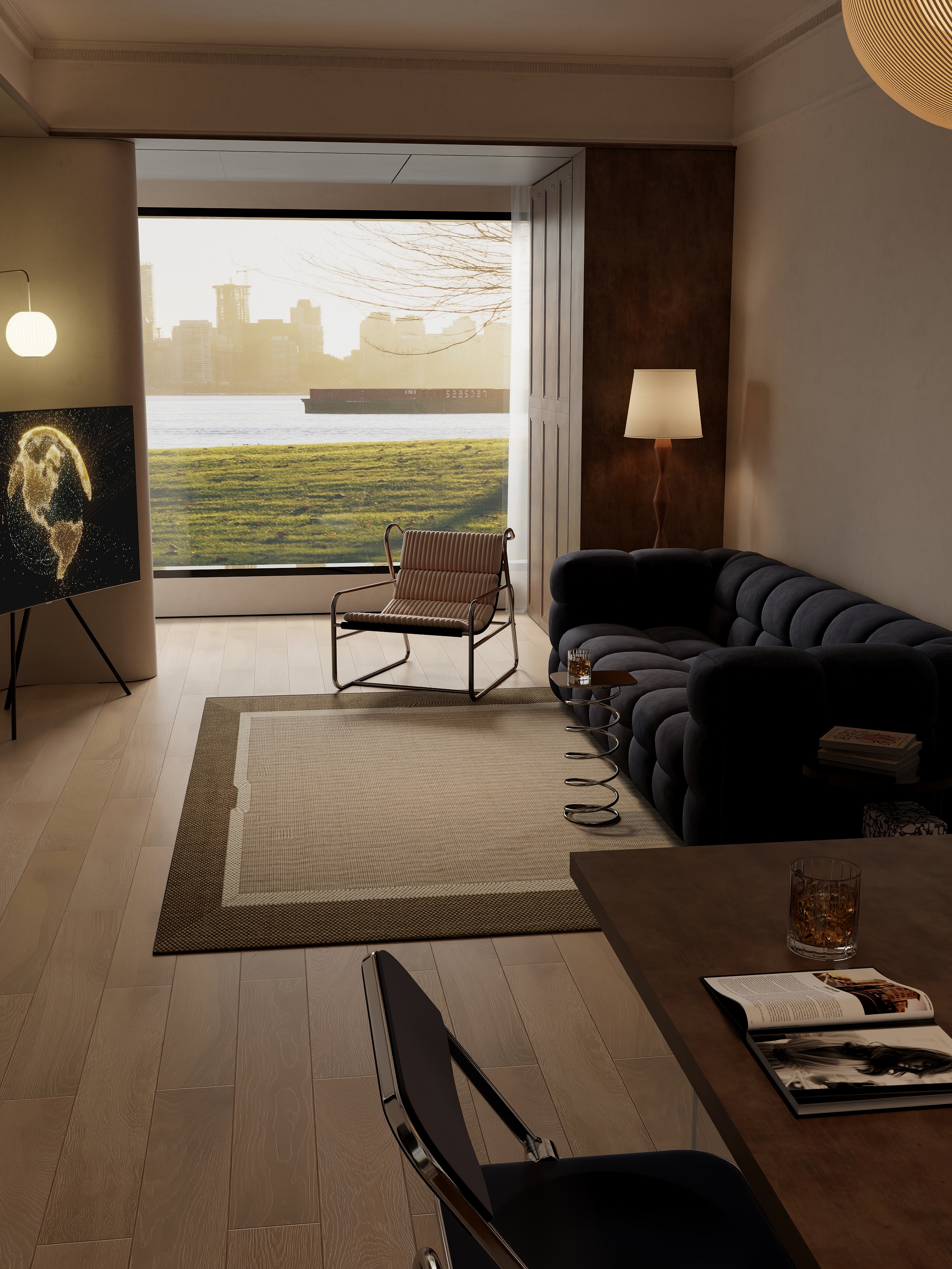 酷酷Kiki-106㎡3室轻法中古-装修设计方案