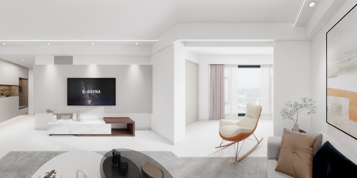 金小兑-美的蝴蝶海9#504效果图-装修设计方案