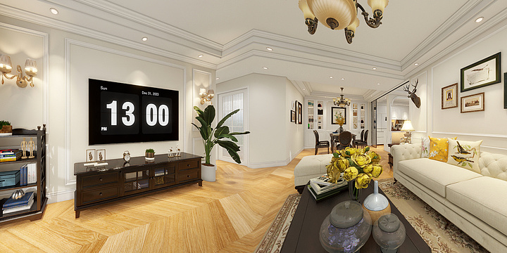 名洲全案设计-悦园花岸-装修设计方案