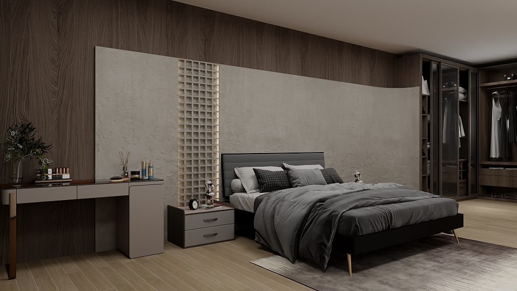 Kingland-106㎡1室-装修设计方案