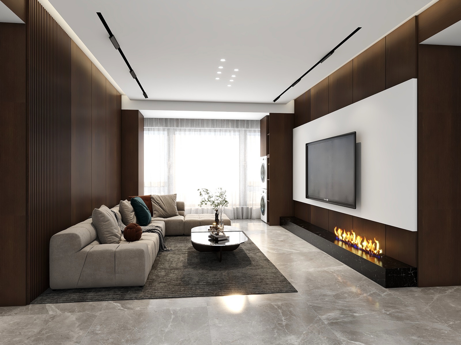 宝鸡斑马线装饰装修-意式极简原木风方案-装修设计方案