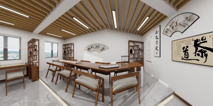 Liu_R-书法室-装修设计方案