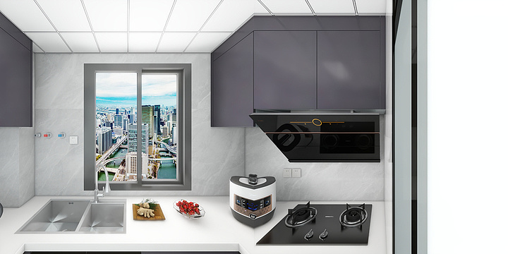 3D设计全景图-东津雅居10#1101-装修设计方案