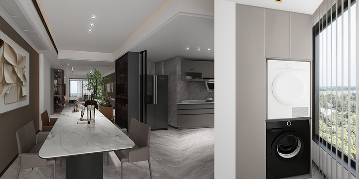 浮沉-苏通国际清华苑二期7栋1单元1801室设计方案-装修设计方案