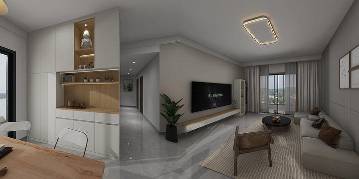 家具定制-黑色X幽默LV7-招商悦府-装修设计方案