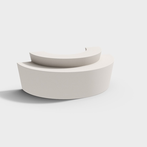Gray Island Booth 3D Model for Exhibition Spaces