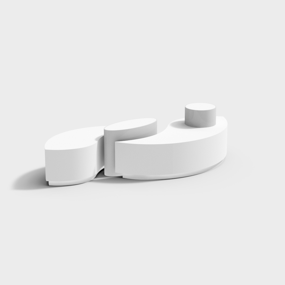 中岛台展台3D模型