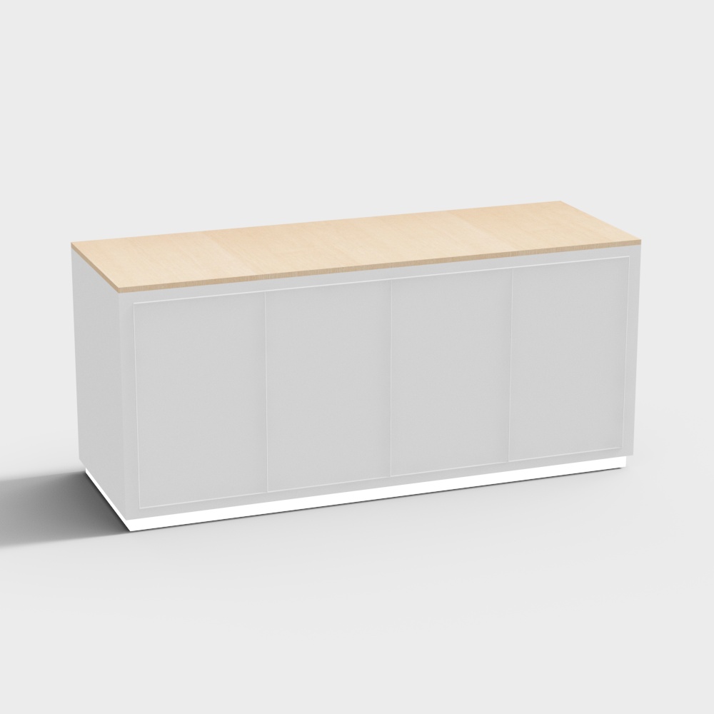 中岛台展台3D模型