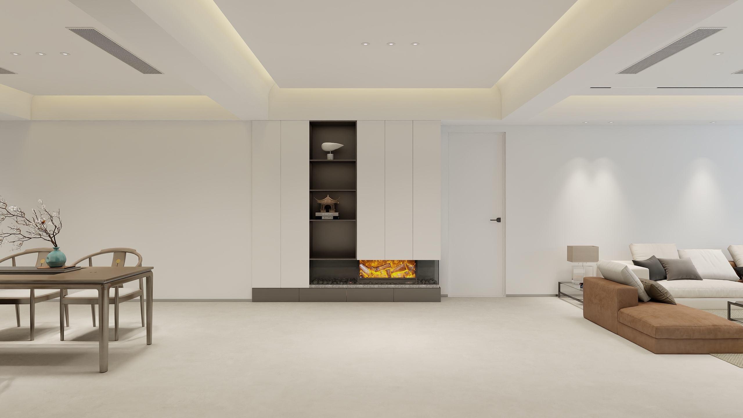 石文科空间设计-义乌世贸中心大平层  240㎡ 施总-装修设计方案