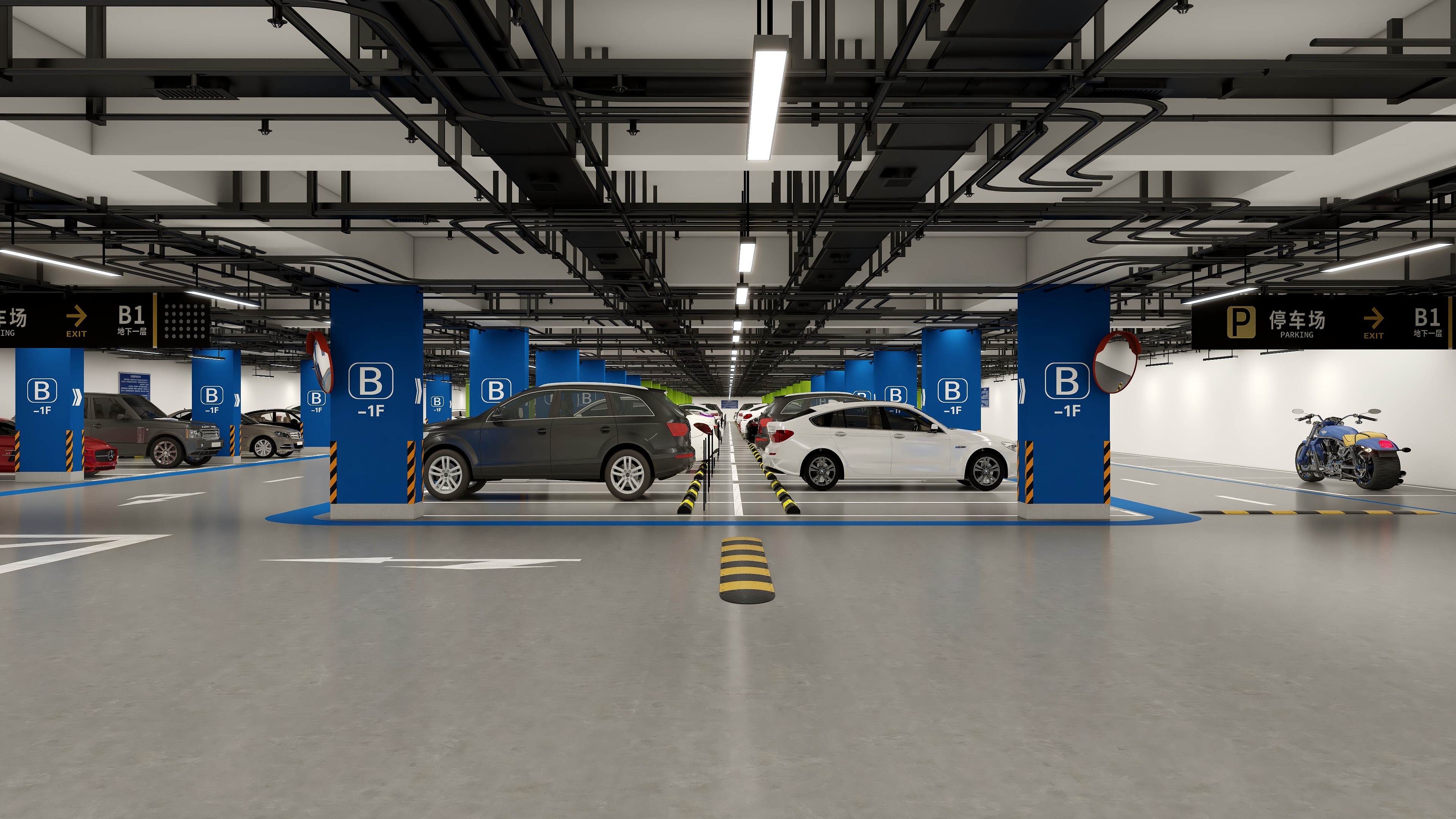 硕硕姓李-商场停车场-装修设计方案