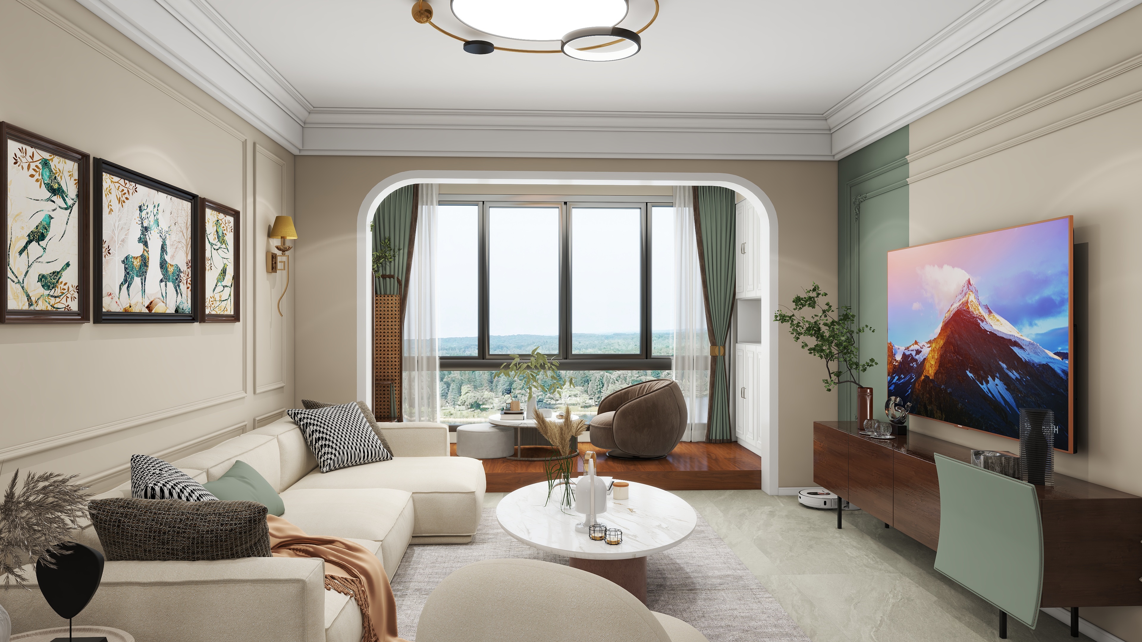 全案设计Mr.Jiang-明大公园九里104㎡3室-装修设计方案