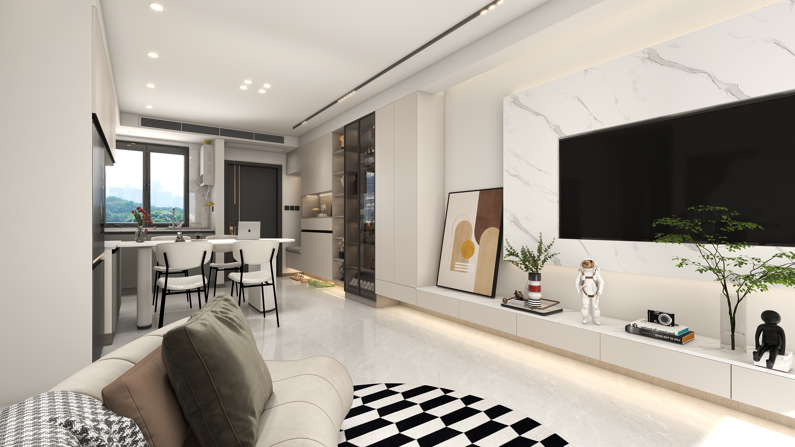 小何宝贝-现代简约83㎡3室-装修设计方案