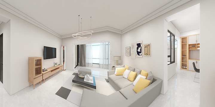 海南兴方建筑装饰工程有限公司-御景湾D1-2-1105-装修设计方案