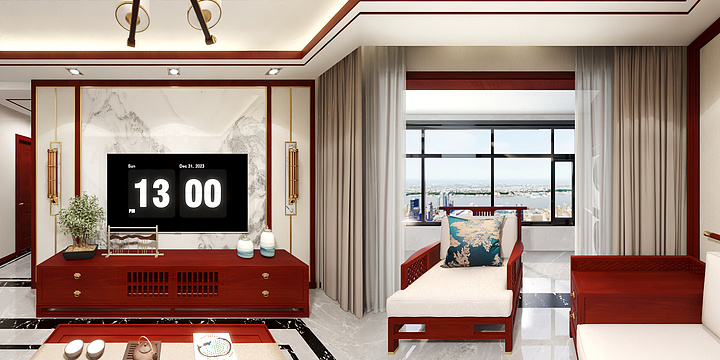 -Amazing-户型2新中式风格-装修设计方案