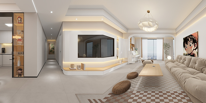 阿科科科科-极简奶油-装修设计方案