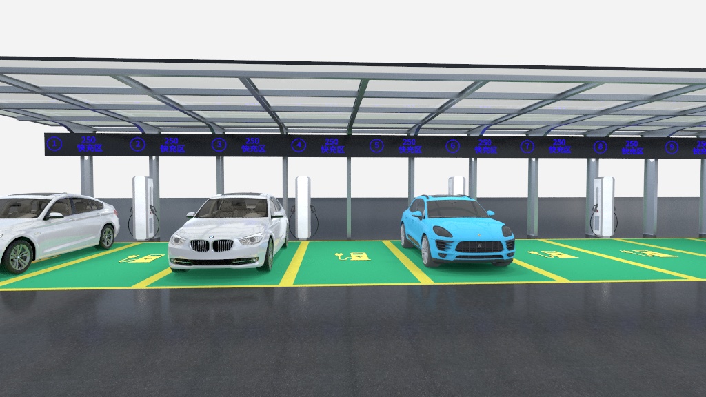 循由设计-华为充电停车场-装修设计方案