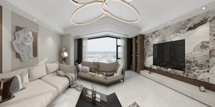 设计师徐芳-峯墅6-1    130平-装修设计方案