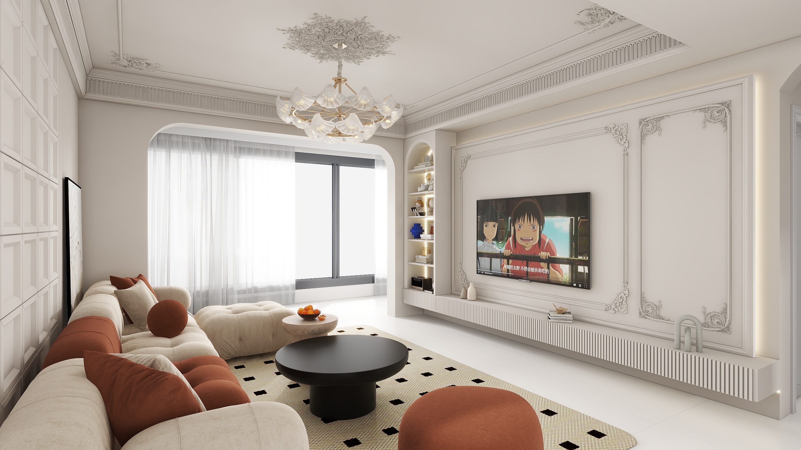 廖海森-奶油135㎡-装修设计方案