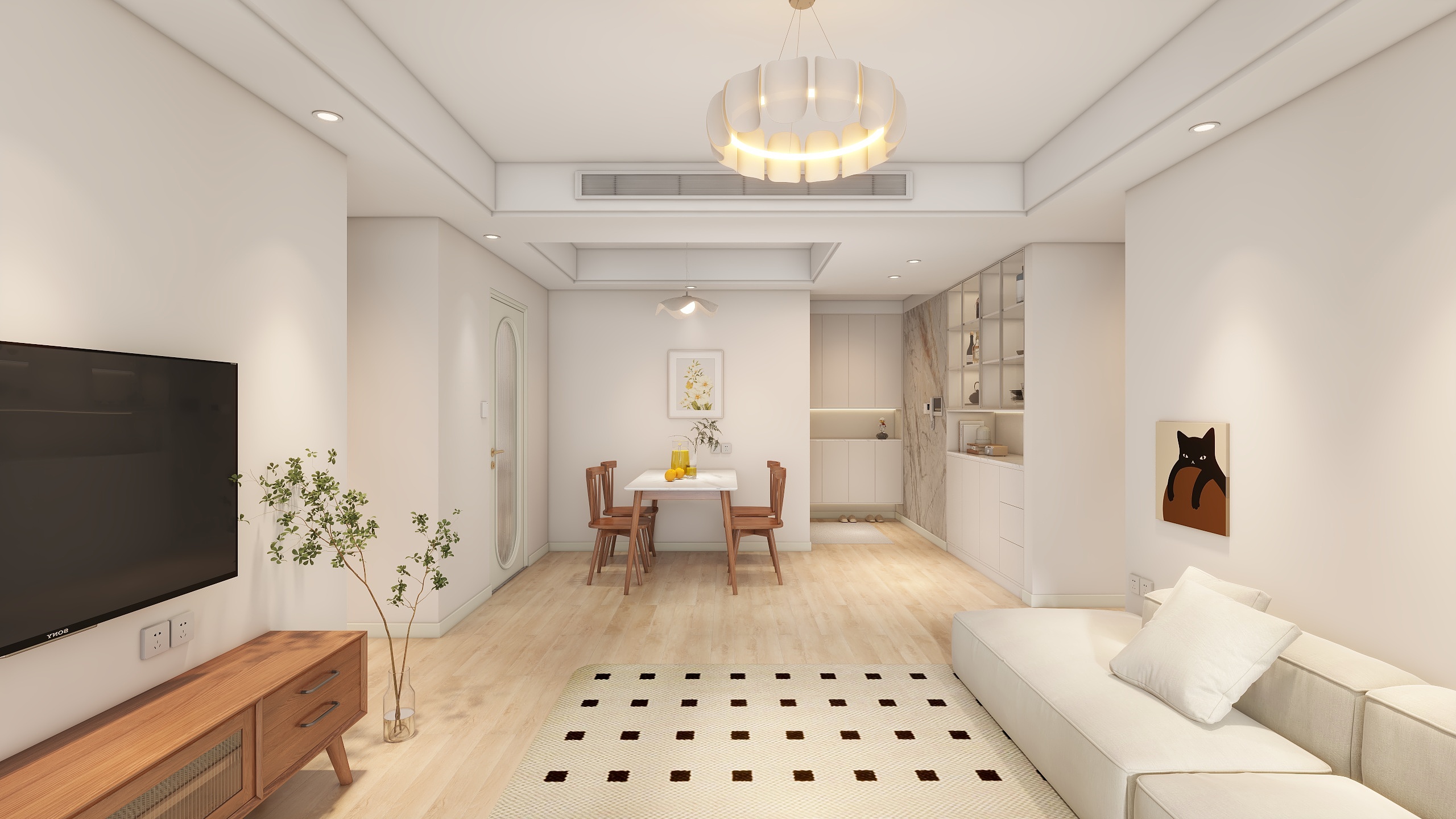 云泥室内设计-云樾晓院128平米原木风-装修设计方案