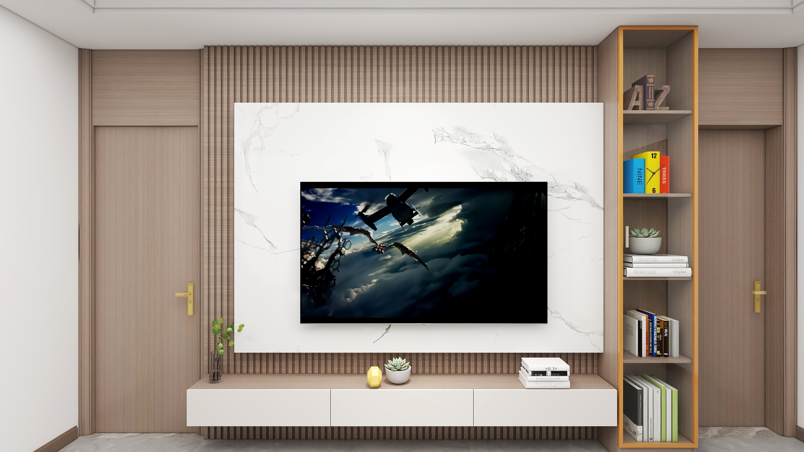 辰尚资深设计师-龙山小区90平现代风格-装修设计方案