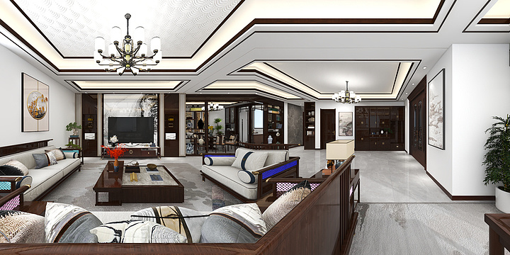 非鱼Designer-焦颇董郢自建房效果图-装修设计方案