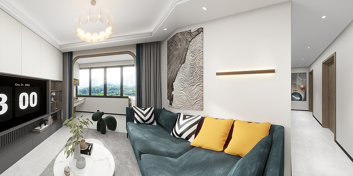 金牌设计讲师-中骏璟尚3室6-2002-装修设计方案