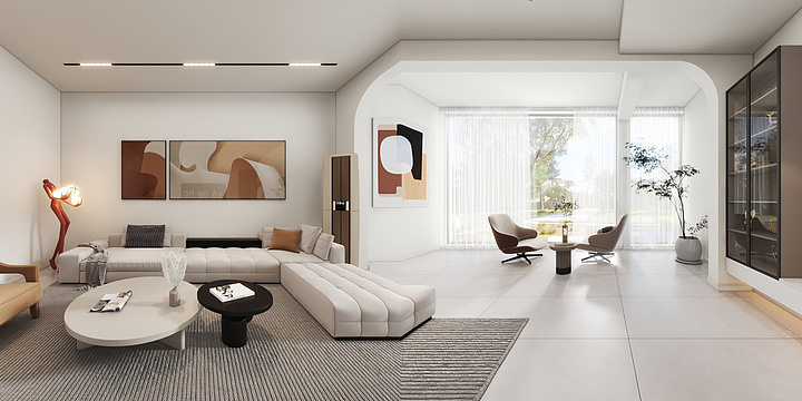 EkramDESIGN-浅水湾-现代风-装修设计方案