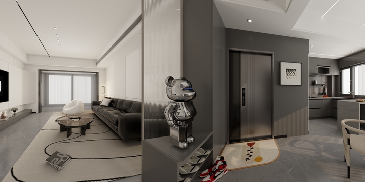 赣县法狮龙-【极简黑白灰】星洲润达9-1601-刘老师-装修设计方案