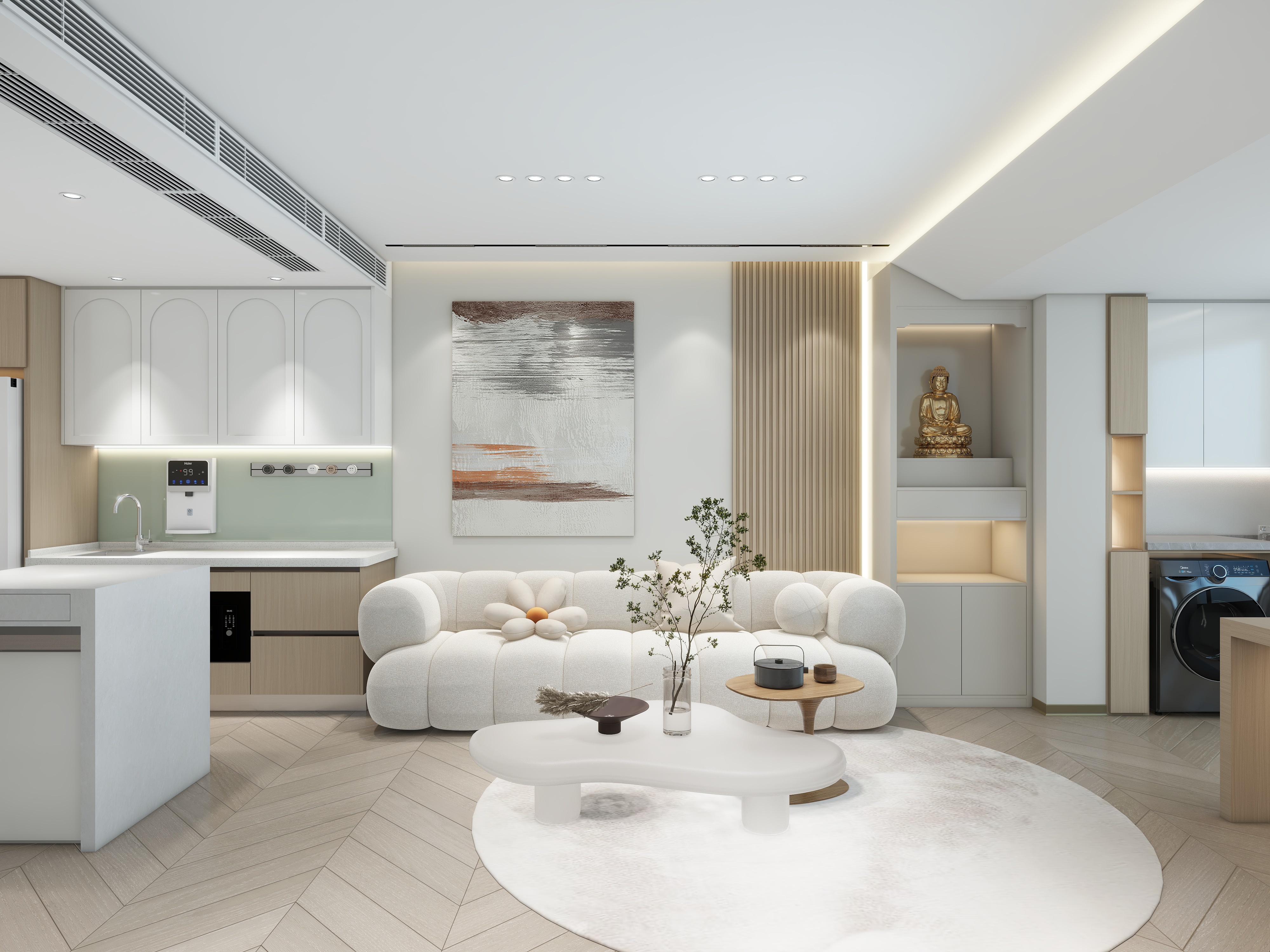 宋毅-邯郸紫金府 极简 原木 日式 法式-装修设计方案