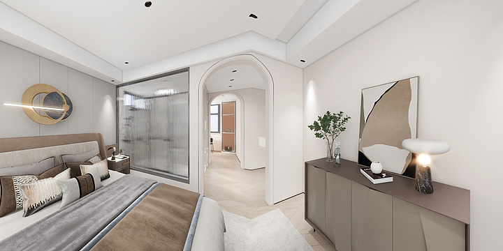 设计师梁陶平-华岑佳苑二区2号602室-装修设计方案