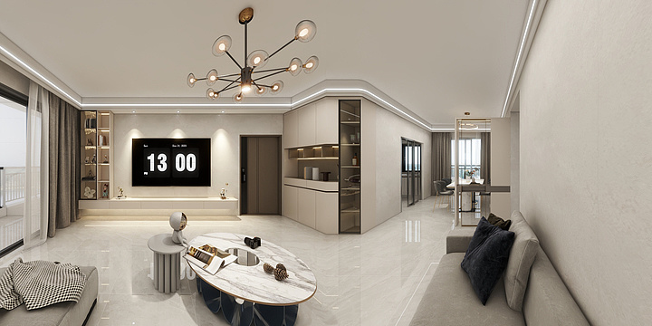 惟纳斯整装定制Kevin-城央首府 无主灯-装修设计方案