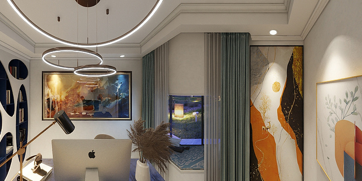 一哲-空间设计-折中主义风格  125㎡3室-装修设计方案